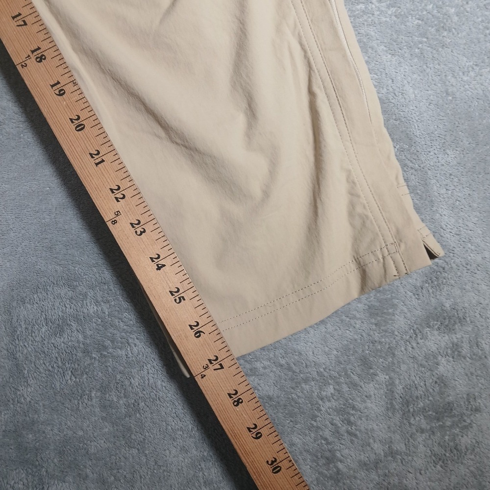 REI Co-op Convertible Pants Shorts Women's 16 Petite Tan Solid Nylon Hiking - Picture 7 of 8